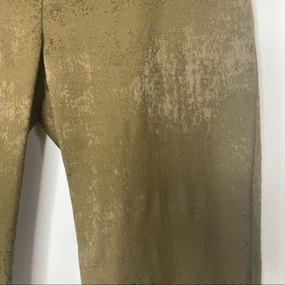 Eileen Fisher Copper Brown Organic Cotton Stretch Slim Leg Pants - Picture 7 of 11